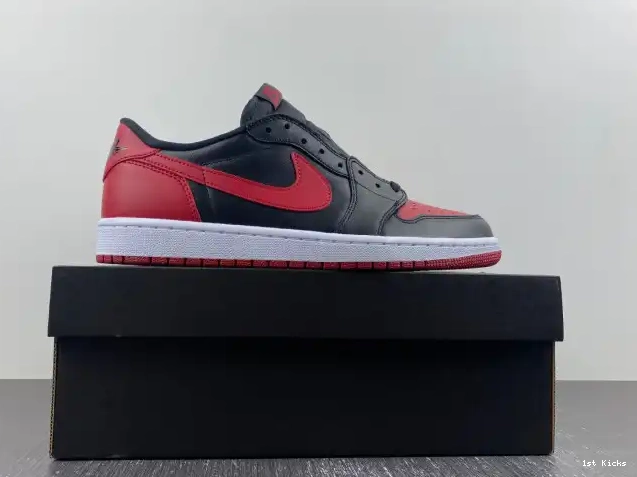1st Kicks Shoes 705329-001 Jordan Air Retro Bred 1 Low 0522